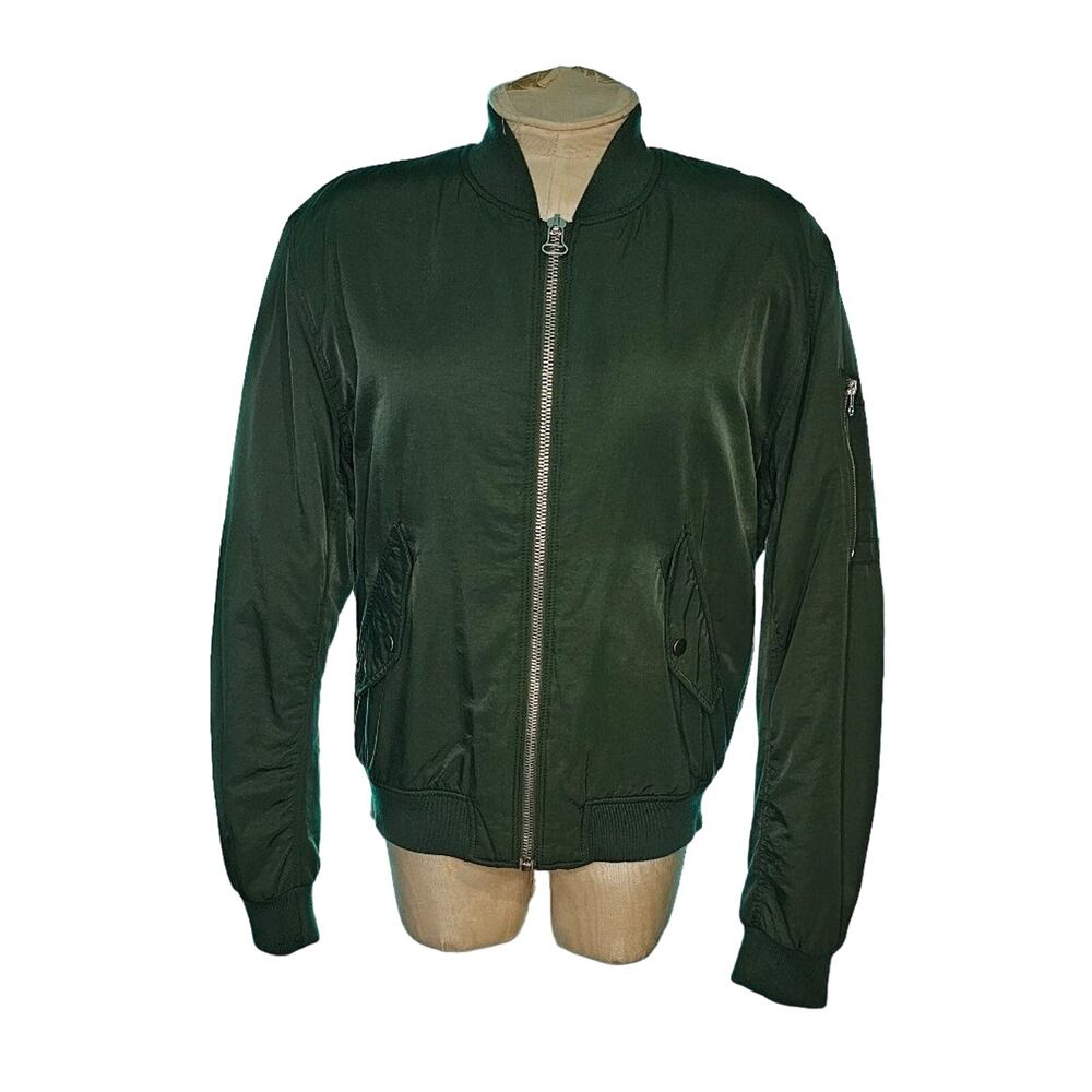 Urban outfitter Light before dark green‎ Bomber Jacket M